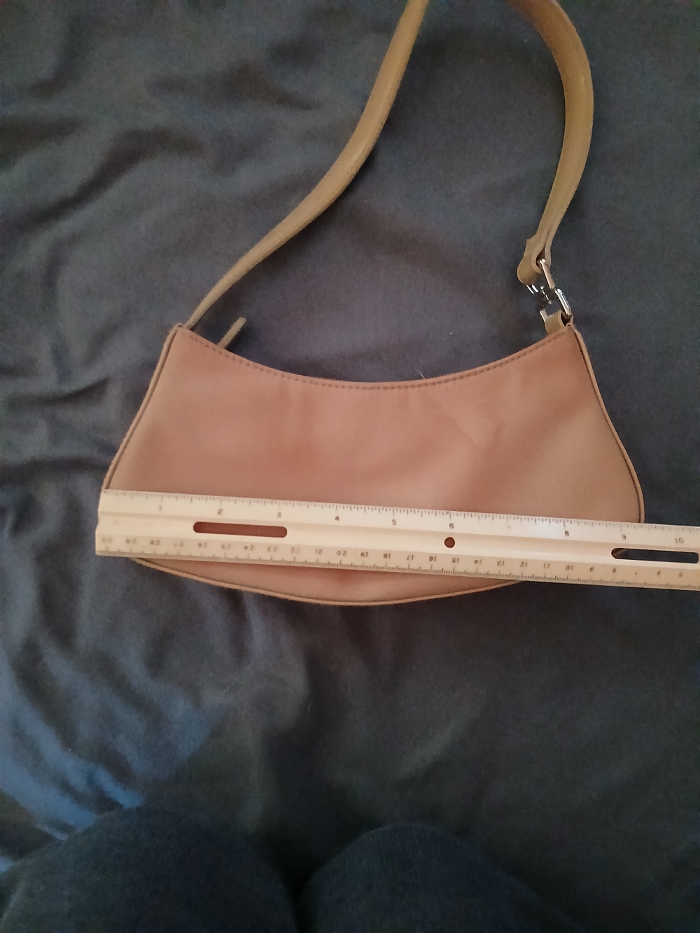 Liz Claiborne Tan Curved Shoulder Bag